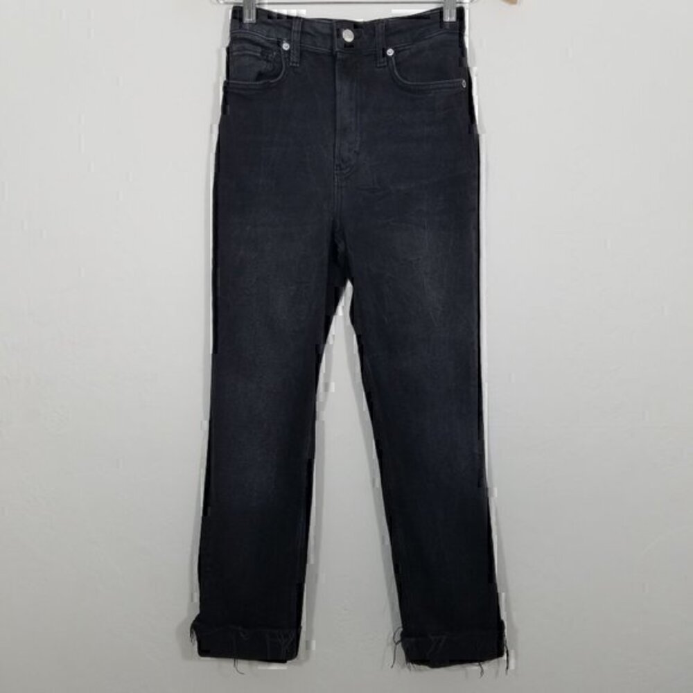 We The Free High Rise Raw Hem  Stretch Jeans Size 25